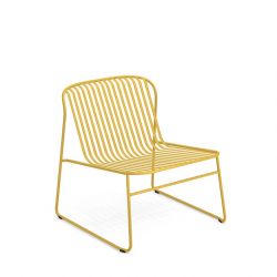 Fauteuil salon de jardin jaune curry RIVIERA Emu