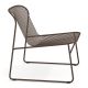 Fauteuil lounge empilable RIVIERA Emu, coloris marron d'Inde