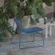 Fauteuil salon de jardin bas RIVIERA Emu, coloris bleu marine