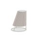 Lampe extérieur LED sans fil CONE SMALL Emu, abat-jour plissé beige