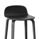 Chaise de bar bois teinté noir VISU Muuto