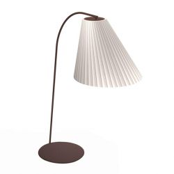 Lampadaire arc pied corten CONE Emu