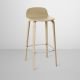 Chaise de bar chêne naturel, assise 75cm VISU Muuto