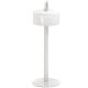 Lampe de table et suspension LED sans fil LUCIOLE Emu, coloris blanc
