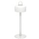 Lampe de table et suspension LED sans fil LUCIOLE Emu, coloris blanc