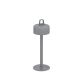 Lampe de table et suspension LED sans fil LUCIOLE Emu, coloris aluminium