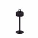 Lampe de table et suspension LED sans fil LUCIOLE Emu, coloris noir