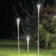 Bornes lumineuses LED sans fil LUCIOLE 3 en 1 Emu, piquets hauteur 53, 83, 133 cm