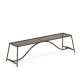 Banc de jardin métal marron d'Inde VERA Emu