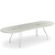 Table de jardin extensible blanche VERA Emu