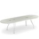 Table de jardin extensible blanche VERA Emu