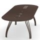 Table de jardin extensible marron d'Inde VERA Emu