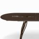 Table de jardin extensible marron d'Inde VERA Emu