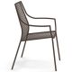 Fauteuil de jardin empilable VERA Emu, marron d'Inde