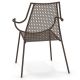 Fauteuil de jardin empilable VERA Emu, marron d'Inde