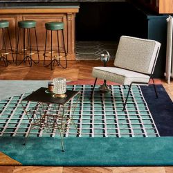 Tapis RIMINI collection Access Toulemonde Bochart, coloris Turquoise