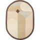 Tapis ovale NAVONA beige collection Access Toulemonde Bochart