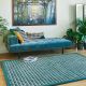 Tapis AMALFI turquoise, collection Access Toulemonde Bochart