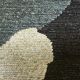 Détail du chanvre tissé du tapis CLAIR OBSCUR Noir & Blanc, collection Designers Toulemonde Bochart 