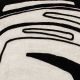 Détail motif et matière du tapis FRAGMENT Noir et Blanc, collection Designers Toulemonde Bochart