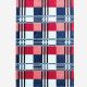 Tapis laine bio TARTAN Navy, collection Organic Toulemonde Bochart