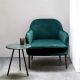 Fauteuil CHARMY Pols Potten, velours vert