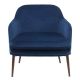 Fauteuil CHARMY Pols Potten, velours bleu