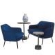 Fauteuil CHARMY Pols Potten, velours bleu