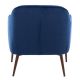 Fauteuil CHARMY Pols Potten, velours bleu