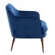 Fauteuil CHARMY Pols Potten, velours bleu