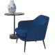 Fauteuil CHARMY Pols Potten, velours bleu