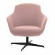 Fauteuil pivotant rose SPOCK Pols Potten