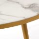 Table basse MARBLE Pols Potten, plateau blanc