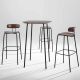 Tabouret de bar H 80 OKITO STOOL, chaises de bar OKITO BAR et table OKITO Zeitraum, noyer