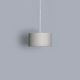 Suspension blanche NOON 1 SMALL Zeitraum, abat-jour gris clair