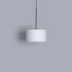 Suspension noire NOON 1 SMALL Zeitraum, abat-jour blanc