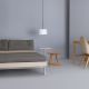 Suspension noire NOON 1 SMALL Zeitraum, abat-jour blanc