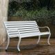 Bancs de jardin OASI Fast en aluminium blanc 1