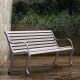 Bancs de jardin OASI Fast en aluminium gris poudre 14