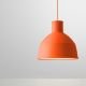 Suspension design en silicone UNFOLD orange Muuto