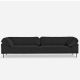 Canapé 3 places tissu Step mélange noir COLLAR Woud