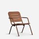 Fauteuil de jardin corten RAY LOUNGE Woud