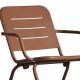 Fauteuil de jardin corten RAY LOUNGE Woud