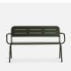 Banc de jardin vert foncé RAY Woud en aluminium