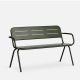 Banc de jardin vert foncé RAY Woud en aluminium