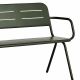 Banc de jardin vert foncé RAY Woud en aluminium