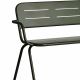 Banc de jardin vert foncé RAY Woud en aluminium