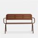 Banc de jardin corten RAY Woud en aluminium