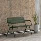 Banc de jardin vert foncé RAY Woud en aluminium