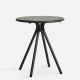 Table de jardin ronde RAY CAFE Woud, coloris vert foncé